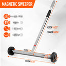 17inch Telescoping Magnetic Sweeper Magnet Broom Rolling Pick Up 8.8Lbs Portable-3