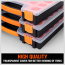 22 Compartments Parts Storage Box Tool Organizer Plastic Bin Carry Case-4