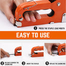 HORUSDY 3in1 Staple Gun Heavy Duty Stapler Fastener Tool Tacker free Staples-7