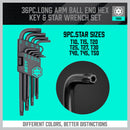 36-Piece Hex Key and Torx Key Set Metric & Imperial Allen Wrench with T-Handle-4