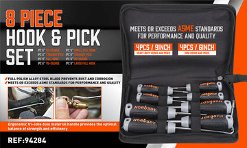 8Pc Pick And Hook Set Oil Seal O-Ring Puller Extractors Seal Gasket Remove Tool - 0