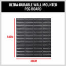 43Pc Bins Wall Mounted Parts Storage Rack Tools Holder Organiser 2 Peg Borads-7