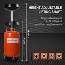 HORUSDY 80L Mobile Waste Oil Drainer Telescopic Workshop Fluid Collection Tank-7