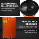 HORUSDY 80L Mobile Waste Oil Drainer Telescopic Workshop Fluid Collection Tank-8