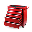 5-Drawer Tool Storage Trolley Cart - Heavy Duty Garage Cabinet Organizer with Lockable Wheels-1