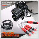 100Pc Screwdriver Set Ratchet Handle Socket Slot Pozi Hex Star Square Bits Rack-7