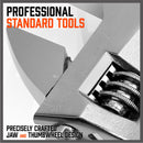 4Pc Adjustable Wrench Set Heavy Duty Shifter Spanner Wide Open Jaw 6"/8"/10"/12"-4