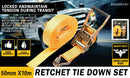 50mm x 10M Tie Down Strap Heavy Duty Ratchet Straps Trailer Boat 2000KG Loading-2
