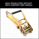 50mm x 10M Tie Down Strap Heavy Duty Ratchet Straps Trailer Boat 2000KG Loading-5