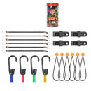 30-Piece Premium Bungee Cord Assortment Includes 10” to 40” Bungee Cords, Canopy Ties & Tarp Clips-1