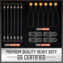 30-Piece Premium Bungee Cord Assortment Includes 10” to 40” Bungee Cords, Canopy Ties & Tarp Clips-4