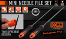 HORUSDY 2Pc 6.1" Flat Mini Needle File Set Metal Wood Carving Carpentry Tool-2