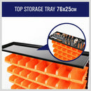 50-Piece Bin Wall Mounted Parts and Tool Storage Rack Organizer Rack for Workshop Tools-7