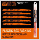 5Pc 9" / 240mm Reciprocating Saw Blades 5TPI Wood Timber Pruning Tool W/T Case-7