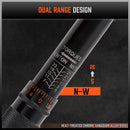 HORUSDY 3Pc 1/4" Drive Click Torque Wrench Ratchet Socket with Adaptor Extension-5