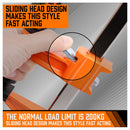 2Pc F-Clamps 60x300mm Heavy Duty Steel Bar Quick Release Grip Handle Woodworking-3