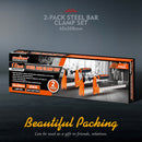 2Pc F-Clamps 60x300mm Heavy Duty Steel Bar Quick Release Grip Handle Woodworking-7