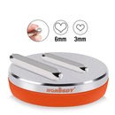 3" Steel Bench Block Round Jewelry Stamping Tool Mirror Polishing with 2-Punches-1