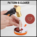 3" Steel Bench Block Round Jewelry Stamping Tool Mirror Polishing with 2-Punches-6