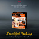 3" Steel Bench Block Round Jewelry Stamping Tool Mirror Polishing with 2-Punches-8