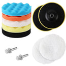 11Pc 6" Buffing Waxing Polishing Pads Kit Sponge Pad Set For Car Polisher Drill-10