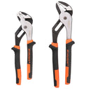 2Pc Groove Joint Pliers 8 & 10-inch Multi Grip Non-Slip Heavy Duty Pipe Wrench-1