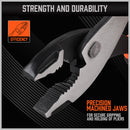 8" Slip Joint Pliers Adjustable Heavy Duty Jars Non-Slip Grip Handle 200mm-4