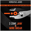 8" Slip Joint Pliers Adjustable Heavy Duty Jars Non-Slip Grip Handle 200mm-6