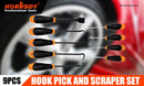 9pc Hook and Pick Tool Set Scraper ,Large Full & Small Mini Size Non-slip Handle-2