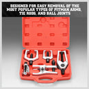 5Pc Front End Service Kit Pitman Arm Tie Rod Bearing Puller Ball Joint Separator-7