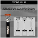 14Pc Self-Centering Hinge Tapper Core Drill Bit Set Center Drill 1/4" Hex Shank-5