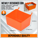 142Pc Pegboard Hooks Set Peg board Hanger Assortment Storage Trays Organizer Bin-7