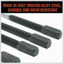 4Pc Nail Punch Set Heavy Duty Solid Steel Hole Punching Leather Gasket 0.8-3.2mm-9