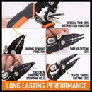 8" Wire Stripping Tool Wire Cutter Hand Crimping Pliers Strip Cutter Insulated-7