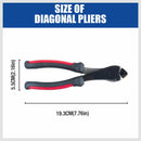 7" Flush Side Cutter Diagonal Cut Pliers Plastic Nippers Cutting Insulated Tool-6