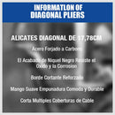 7" Flush Side Cutter Diagonal Cut Pliers Plastic Nippers Cutting Insulated Tool-10