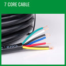 20M X 7 Core Wire Cable Trailer Cable Automotive Boat Caravan Truck Coil V90 PVC-3