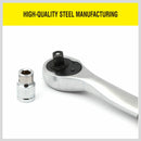 15Pc Torx Bit Set Long & Short Star Key Torque Bits 1/2" Drive CRV Storage Case-3