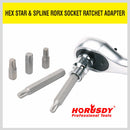 15Pc Torx Bit Set Long & Short Star Key Torque Bits 1/2" Drive CRV Storage Case-4