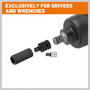 8Pc Impact Socket Reducer Set Heavy Duty Adaptor For Ratchet Wrench With Case-8