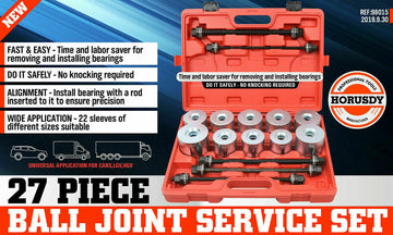 27Pc Universal Pull & Press Sleeve Kit Removal Bushing Driver Set Bearings Seal - 0