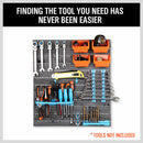 86Pc Wall Mounted Parts Storage Bins Tool Holder Rack Workshop Organiser-4