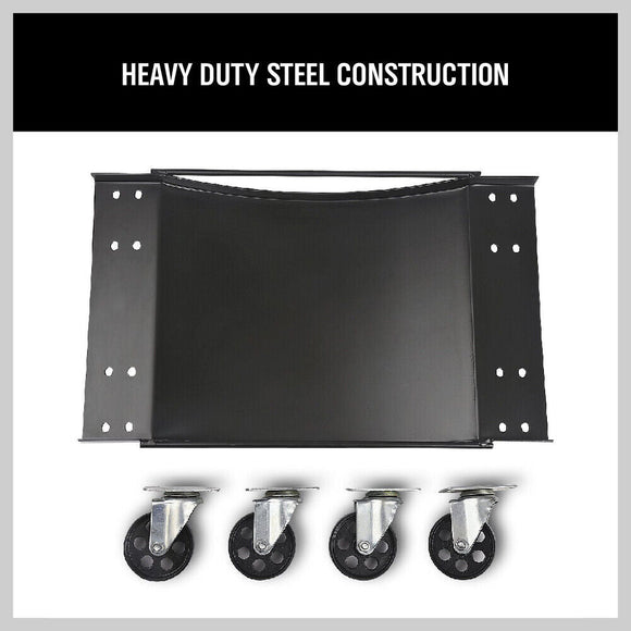 4 x Heavy Duty Wheel Dolly 450 kg 1000 lb Car Vehicle Positioning Jack Platform