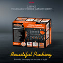 238Pc Pegboard Hooks Set Peg board Bins Parts Storage Assortment Tools Organiser-8