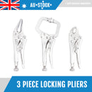 Vice Grip Locking Pliers Curved Jaw Auto Locking 235mm Long With Soft Grip-2