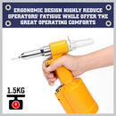 Air Hydraulic Pop Rivet Gun Pneumatic Riveter Industrial 4-Size Set With Case-8