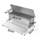 5KG 7.5L Garden Farm Automatic Food Storage Box Stand Chicken Feeder Poultry AU-4