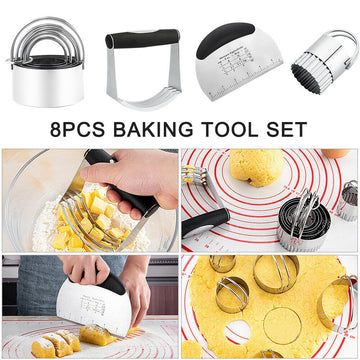 8pcs Kitchen Baking Cutter Tool Set - 0