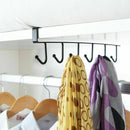 Under Cabinet Hanger 6 Hooks Black-4