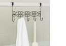 5 Hooks Over The Door Hanger Black-4